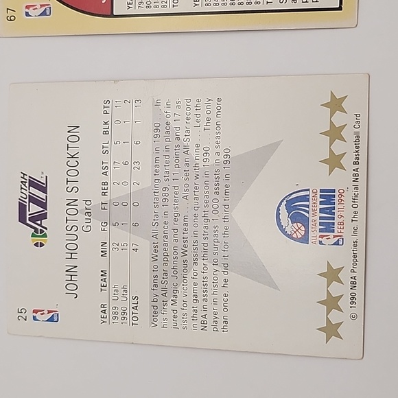 1990 NBA Hoops Cards 5 Count - Picture 8 of 11